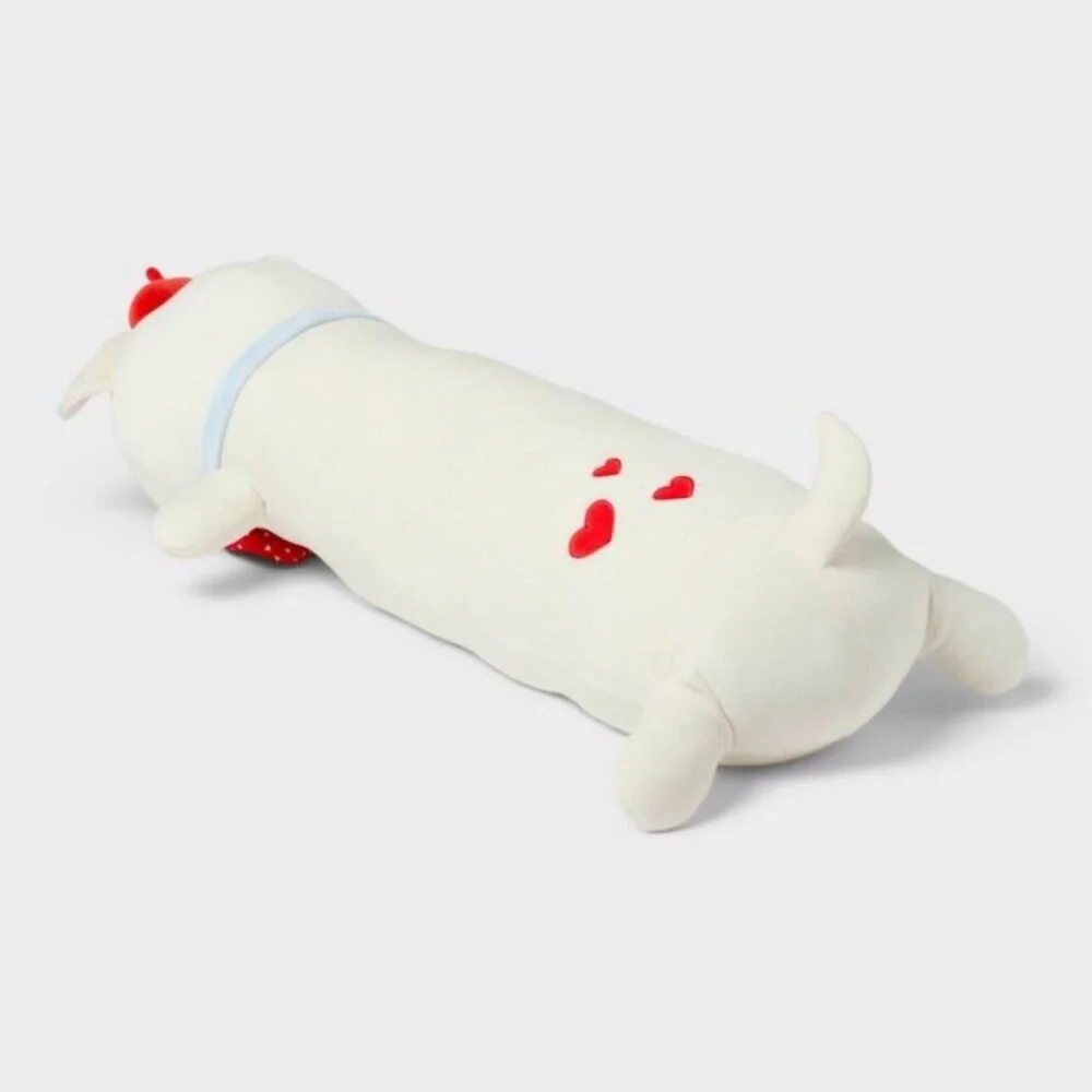 Pillowfort - Frenchie Kids' Long Weighted Plush Throw Pillow Cr Cream